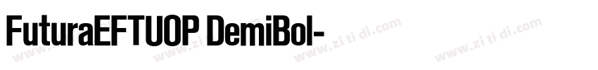 FuturaEFTUOP DemiBol字体转换